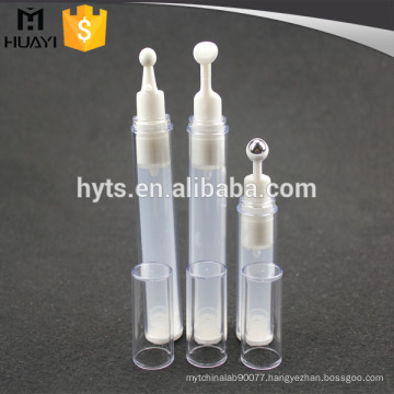 empty airless pp eye cream tube for applicator with steel roller